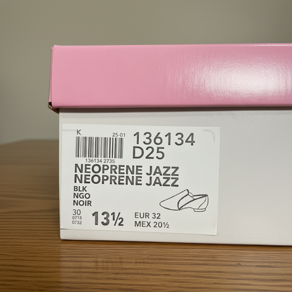 American Ballet Theatre ABT Spotlight Black Neoprene Jazz Shoes Size 13.5