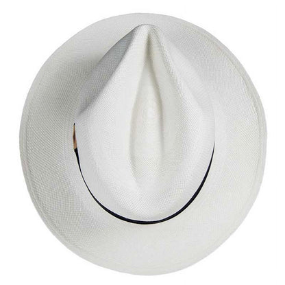 Toquilla Straw Panama Hat Ecuador Handwoven - Fedora Style with Gift Bag and Box Size XL 62 cm