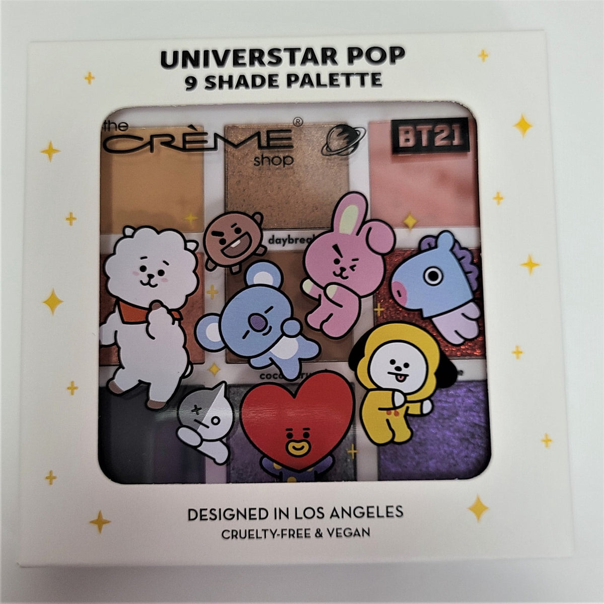 Crème Shop BT21 UNIVERSTAR POP Eyeshadow Palette, 9 Shades