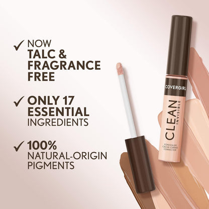 Covergirl Clean Invisible Concealer, Lightweight, Hydrating, Warm Nude 123
