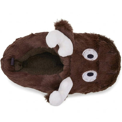 Carter's Toddler Boy Brown Moose Plush Slippers House Shoes Size XS 3-4