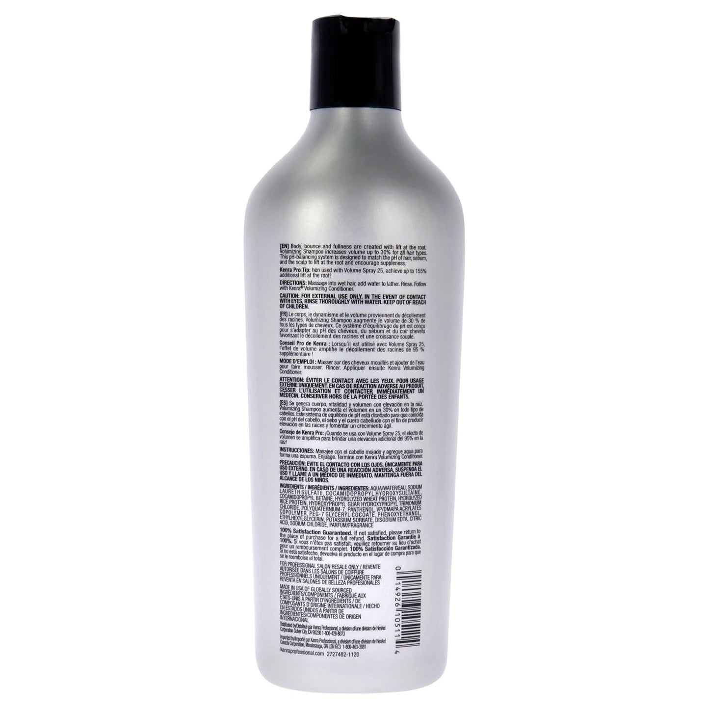 Kenra Professional Volumizing Shampoo | Maximize Volume | Creates Body, 10.1 fl.