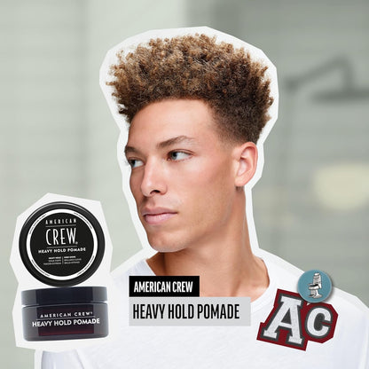 American Crew Men's Hair Pomade, Like Styling Gel with Heavy Hold & High Shine