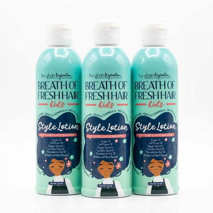 3 Pack Urban Hydration Breath Of Fresh Hair Kids Style Lotion 8oz Natural Hair