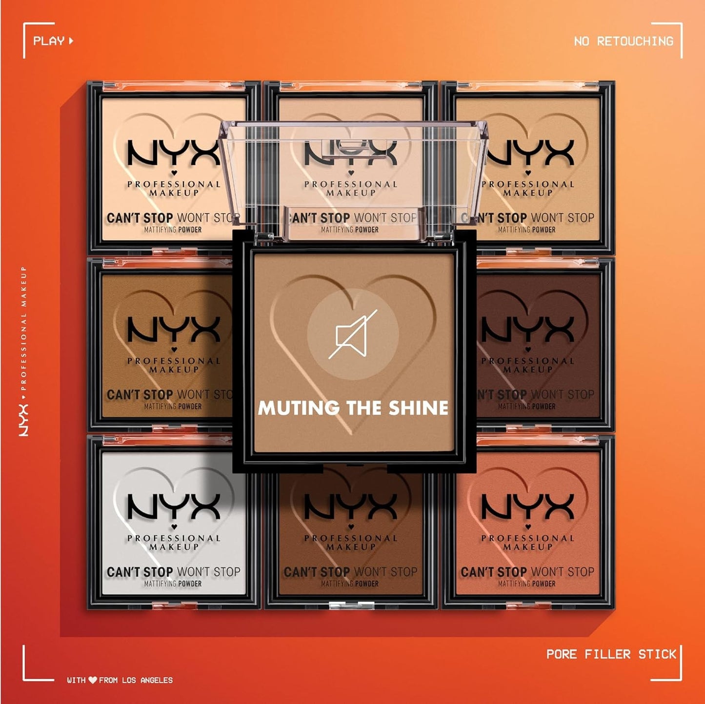 NYX PROFESSIONAL MAKEUP Can't Stop Won't Stop Mattifying Pressed Powder - Mocha