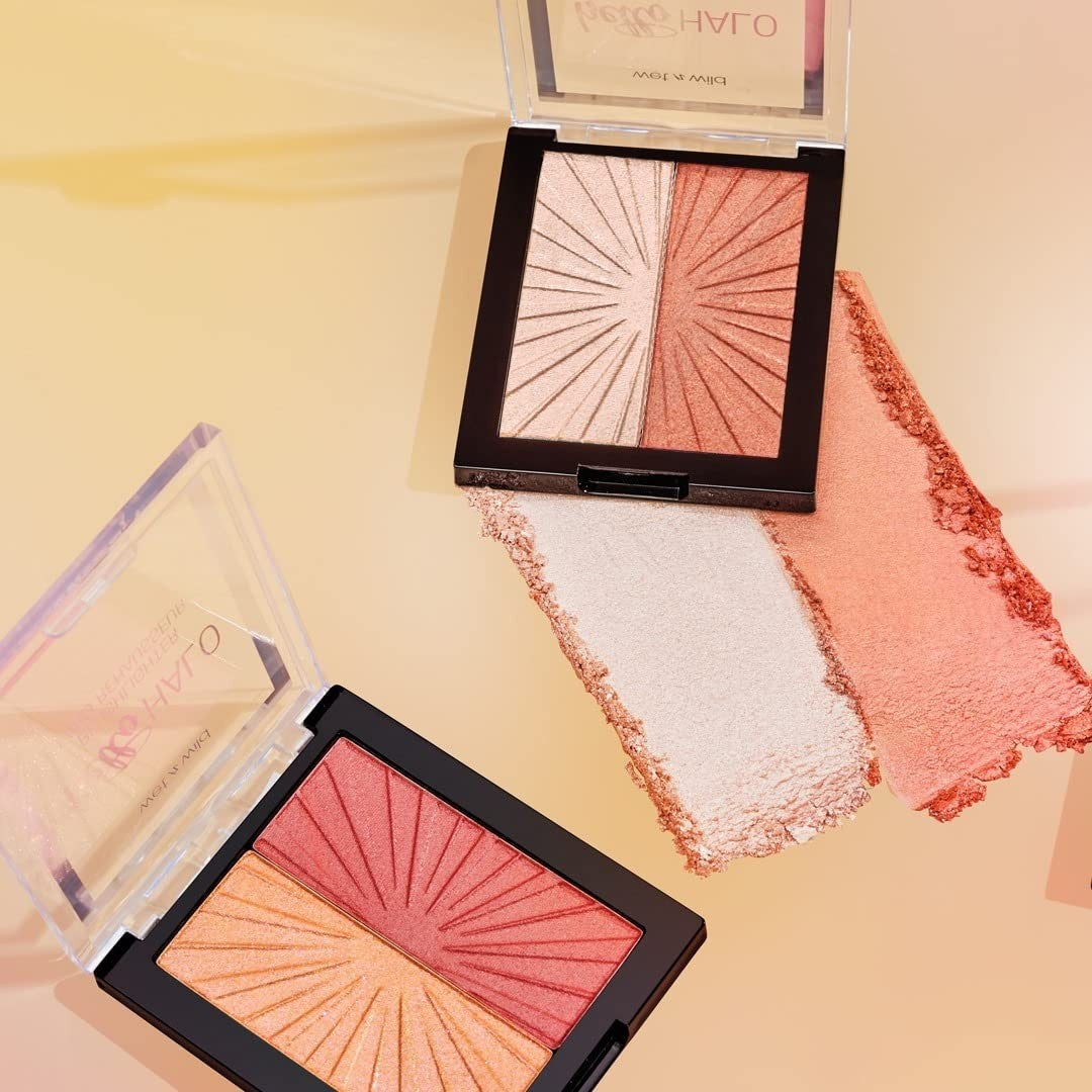 Wet n Wild MegaGlo Blushlighter, Blendable Blush & Highlighter Set, Flash Me