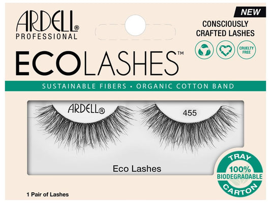 Ardell Eco Lashes 455 – Wispy Natural Volume False Eyelashes with Organic Cotton