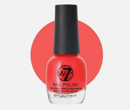 W7 Nail Polish 15ml NP015 Fluorescent Pink 2 Neon Glossy Varnish Manicure