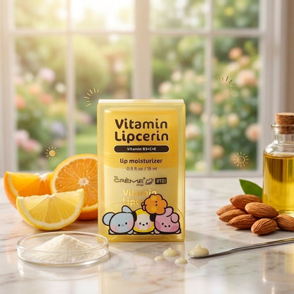 The Creme Shop x BT21 Vitamin Lipcerin Lip Moisturizer B3+C+E Treatment 0.5 oz