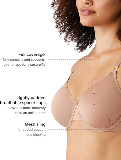 Wacoal Women's Simply Done Lightly Padded Full Coverage T-Shirt Bra, Roebuck 42DDD