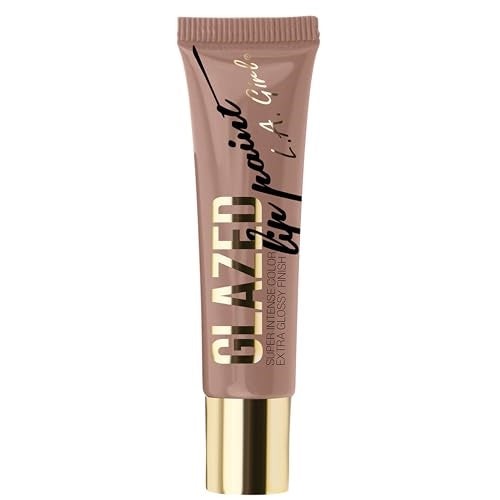 2 Pack L.A. Girl Glazed Lip Paint Whisper GLG787 Intense Color Extra Glossy Nude