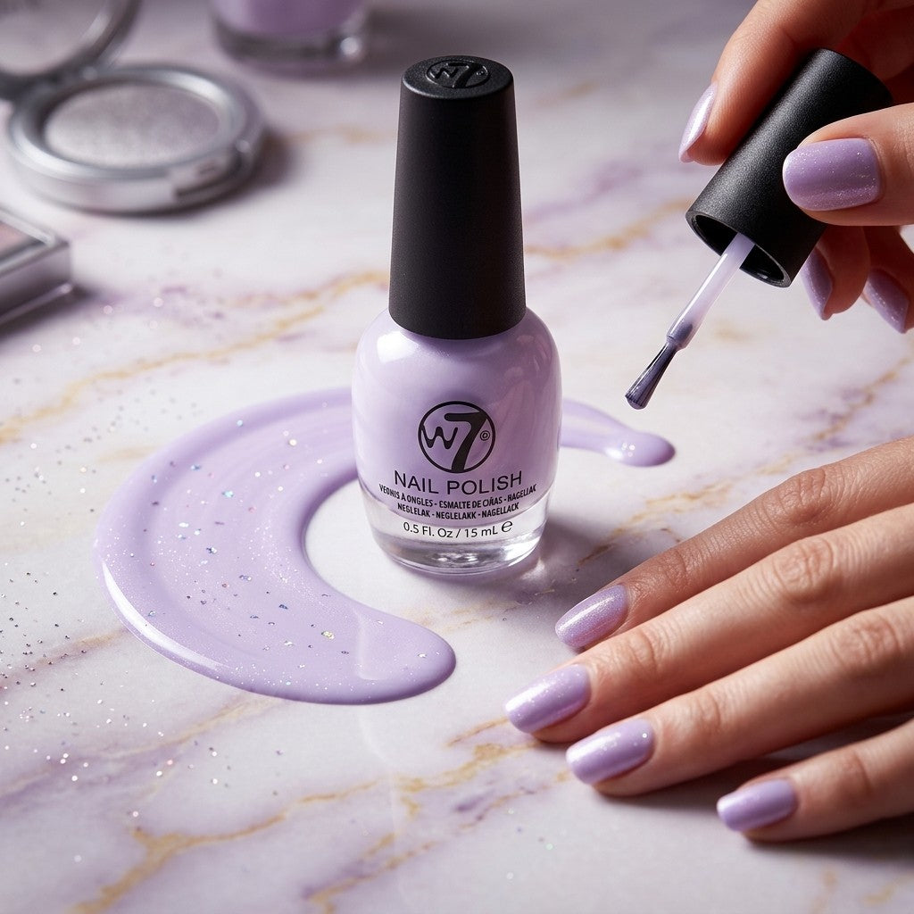 W7 Nail Polish Spring Air NP143A 15ml 0.5oz Pastel Lavender Lilac Long Lasting