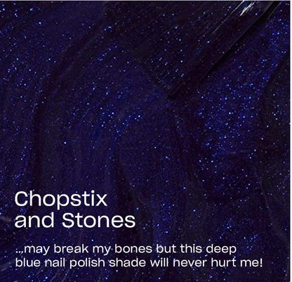 OPI Nail Lacquer Classic Nail Polish Colors Chopstix and Stones Opaque Dark Blue NLT91
