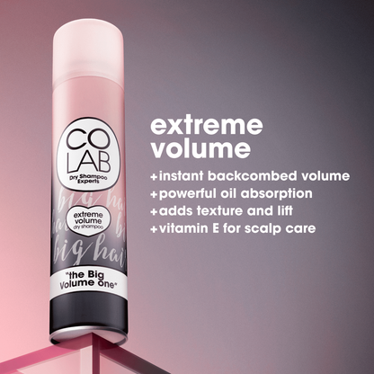COLAB Dry Shampoo Extreme Volume Supersize - Bergamot and Rose Scented - 8.3oz