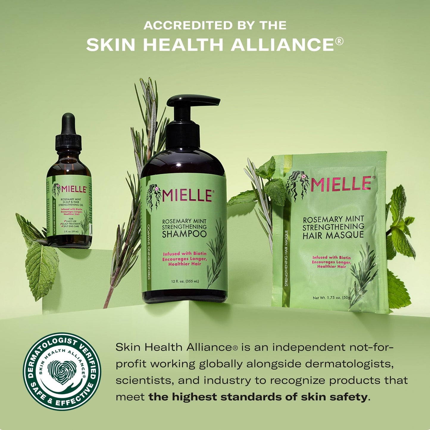 2 pack Mielle Rosemary Mint Clarifying Sugar Scalp Scrub - 6 oz