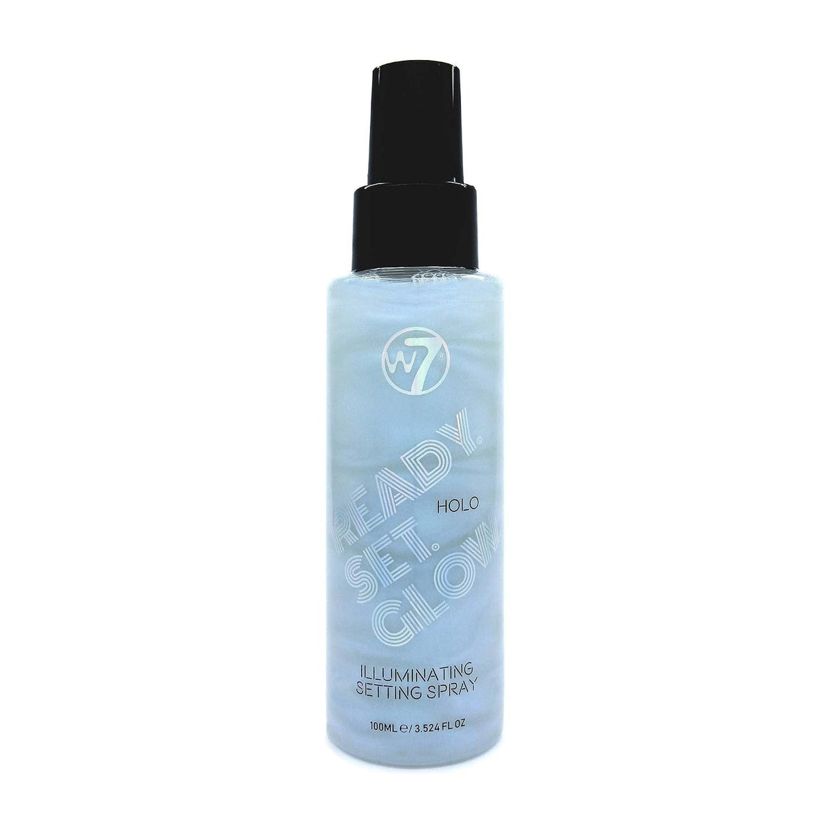 W7 Ready Set Glow Makeup Setting Spray - Shimmer Finish - Long-Lasting, HOLO