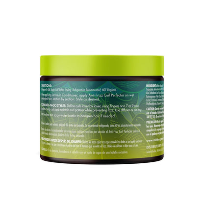 Mielle Organics Avocado & Tamanu Anti-Frizz Curl Cream for Textured Hair, 12 oz