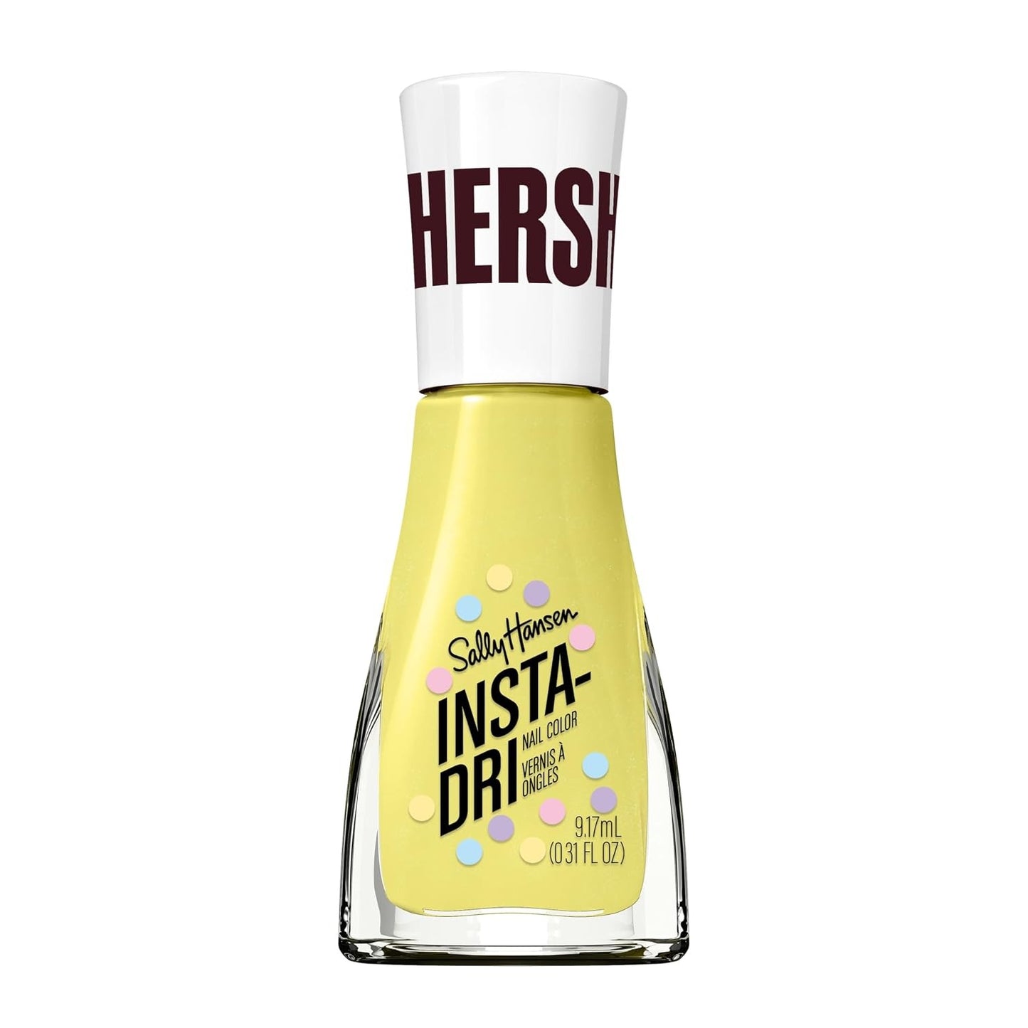 Sally Hansen Insta-Dri Hershey's Cookies 'n' Creme Eggs Nail Polish | Quick Dry, Long Lasting, Streak-Free Shine | Opaque, Glossy | 784 Tulip Temptation | Soft Green Yellow Nail Color