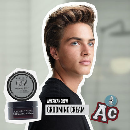 American Crew Men's Grooming Cream Like Hair Gel with High Hold & High Shine 3oz