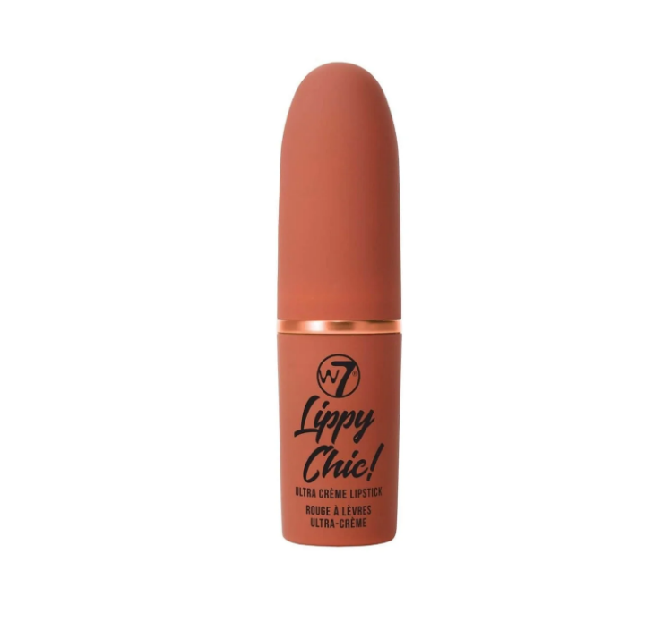 W7 Lippy Chic Ultra Creme Lipstick Lip Service Orange Nude High Pigment New