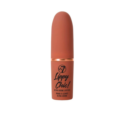 W7 Lippy Chic Ultra Creme Lipstick Lip Service Orange Nude High Pigment New