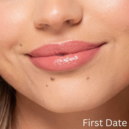 W7 Culture Satin Lipstick First Date - Creamy Nude Long-Lasting Vegan Formula