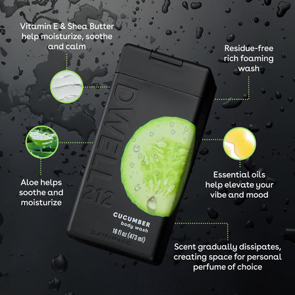 Dwell212 Cucumber Body Wash, 16 fl oz