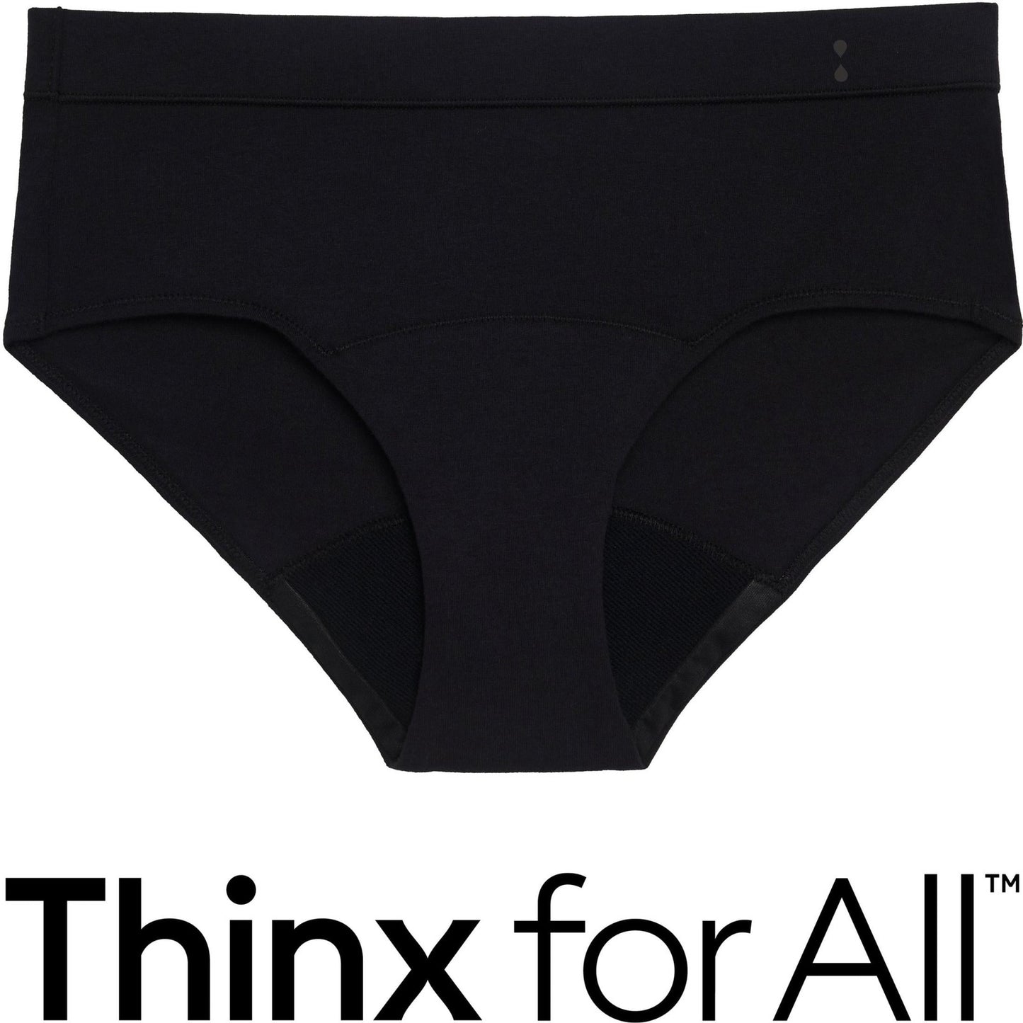 Thinx for All Women's Comfort Brief Leakproof Period Underwear, M, Black