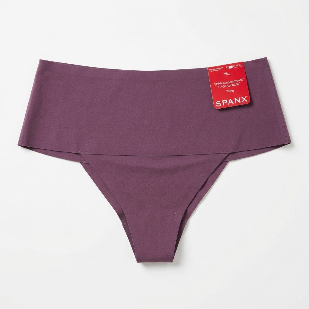 SPANX supersmooth Undie-tectable Thong - Comfortable Core Control - XL - Prune