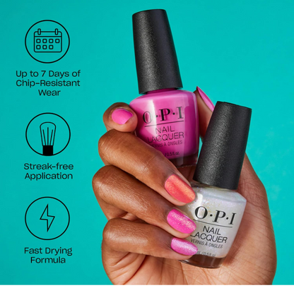OPI Nail Lacquer Classic Nail Polish Colors Chopstix and Stones Opaque Dark Blue NLT91