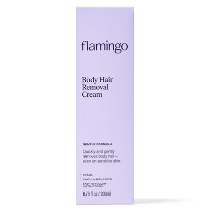Flamingo Women's Gentle & Painless Body Hair Removal Cream, 6.76 fl oz Tube