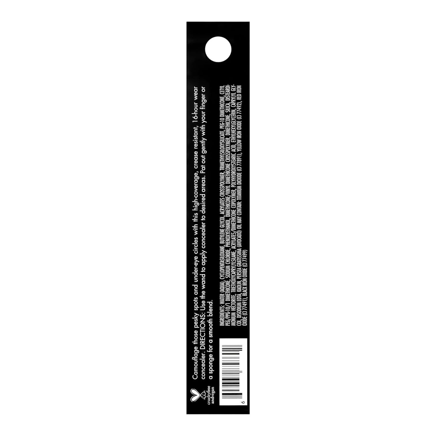 e.l.f. 16HR Camo Concealer, Full Coverage, Matte Finish Under-Eye, Medium Sand