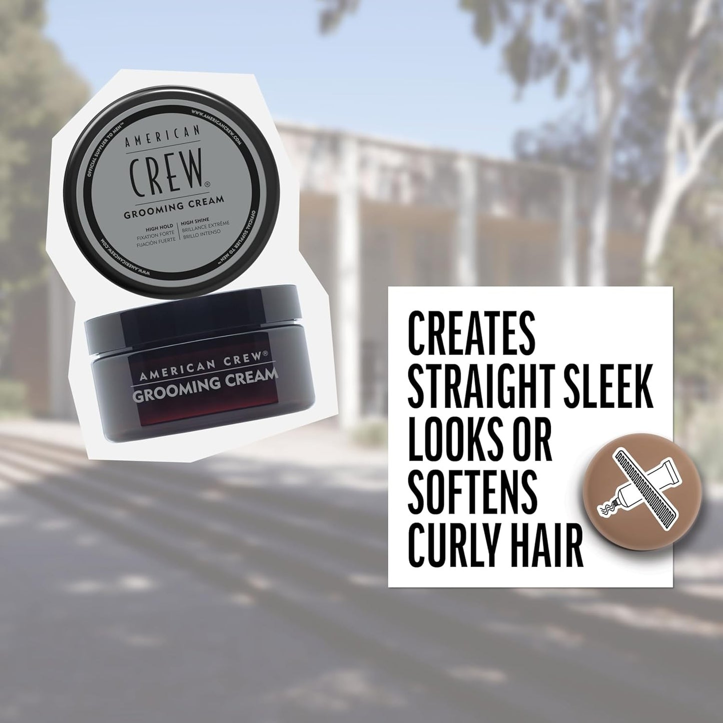 American Crew Men's Grooming Cream Like Hair Gel with High Hold & High Shine 3oz