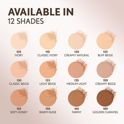 COVERGIRL Clean Invisible Pressed Powder, 133 Light Beige, 0.38 oz