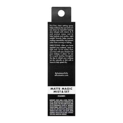 e l f Matte Magic Mist Set Small Lightweight Long Lasting Mattifying Revitalizes Controls Shine Refreshes Hydrates All Day Wear 2 0 Fl Oz
