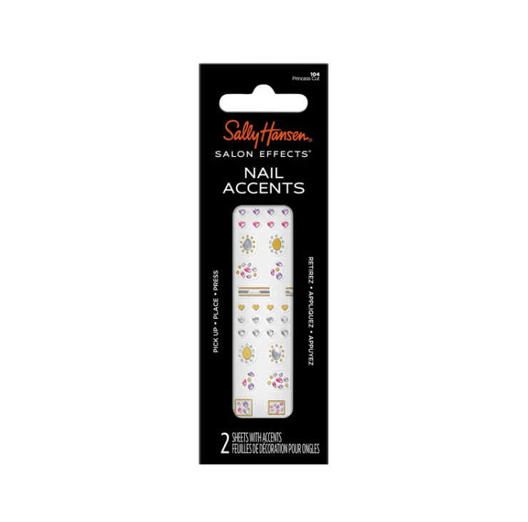 Lot of 3 Assorted Sally Hansen Salon Effects Nail Accents, Nail Art Decals