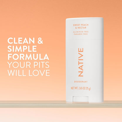 Native Deodorant Contains Naturally Derived Ingredients, Sweet Peach & Nectar