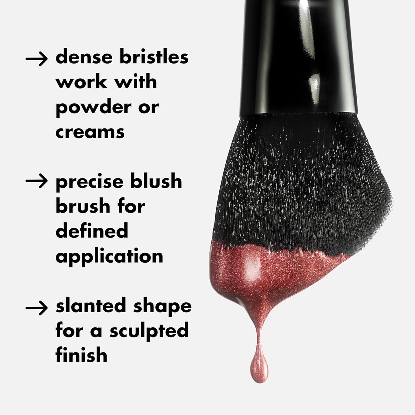 e.l.f. Angled Blush Brush, Face Makeup Brush For A Sculpted Look, 1 each