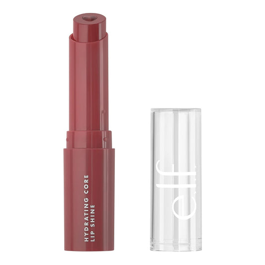 e.l.f. Hydrating Core Lip Shine with Shea Butter & Vitamin E, Happy Dusty Rose