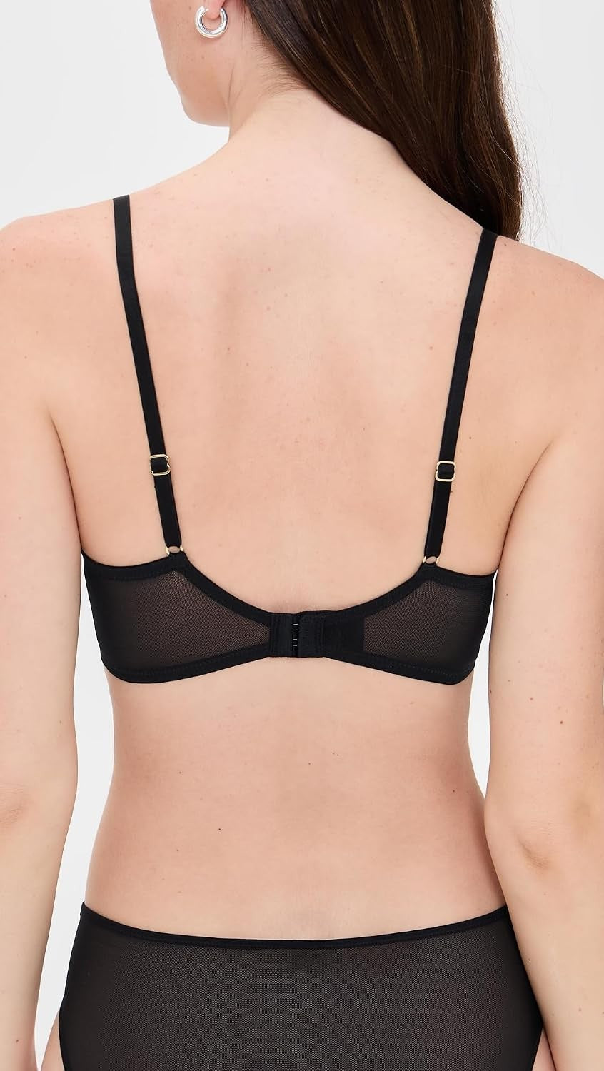 Natori Women's Flora Unlined Balconette Underwire 714150, Black, 36DD