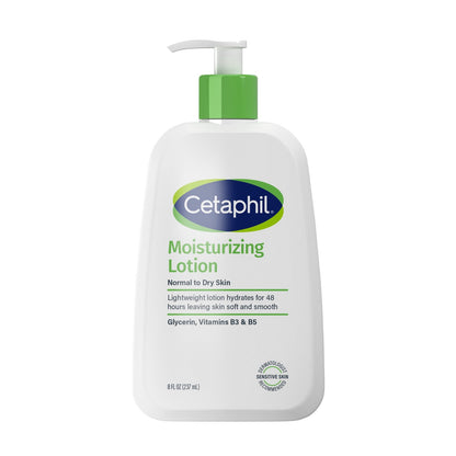 Cetaphil Moisturizing Lotion for Normal to Dry Skin, Hydrating Fragrance Free, 8 fl oz