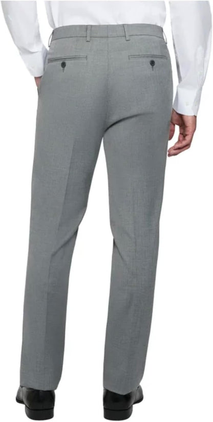 Calvin Klein Men's Wrinkle Resistant Slim Fit Stretch Dress Pant Gray 32x34