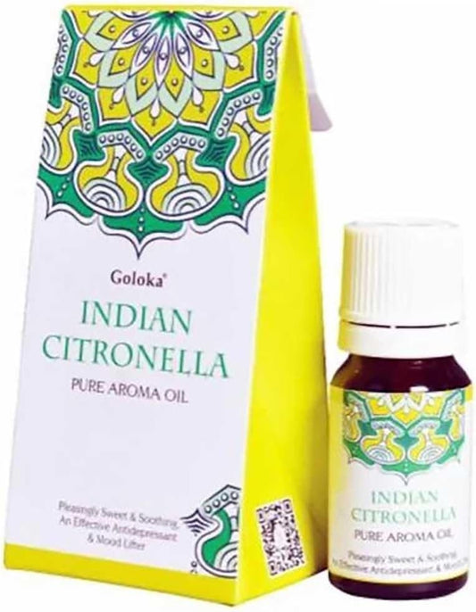 Goloka Indian Citronella Pure Aroma Oil Aromatherapy Diffuser Fragrance
