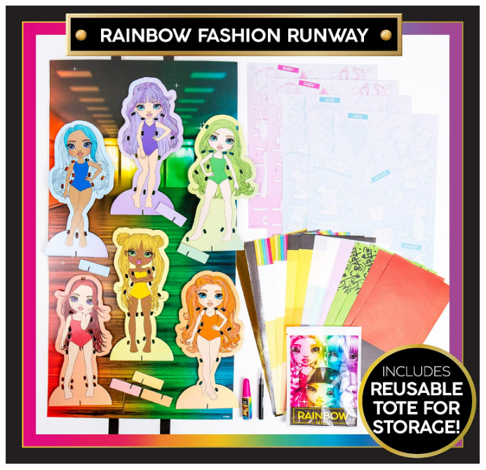 Rainbow High Rainbow Fashion Yearbook, Design Sketchbook, Color & Create Stylish