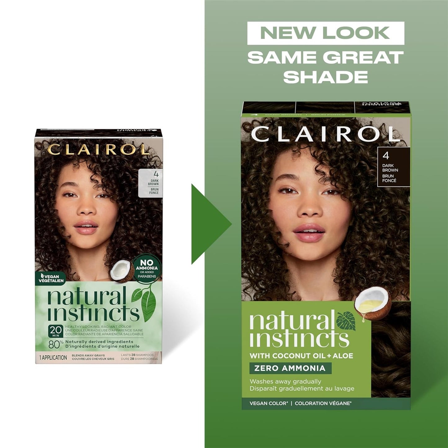 Clairol Natural Instincts Demi-Permanent Hair Dye, 6C Light Brown | Ammonia‑Free