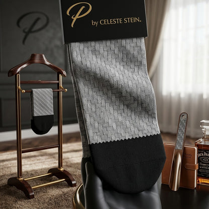 Prince Daniel Men's Therapeutic Compression Sock, Carbon Fiber, 8-15 mmHg, Mild