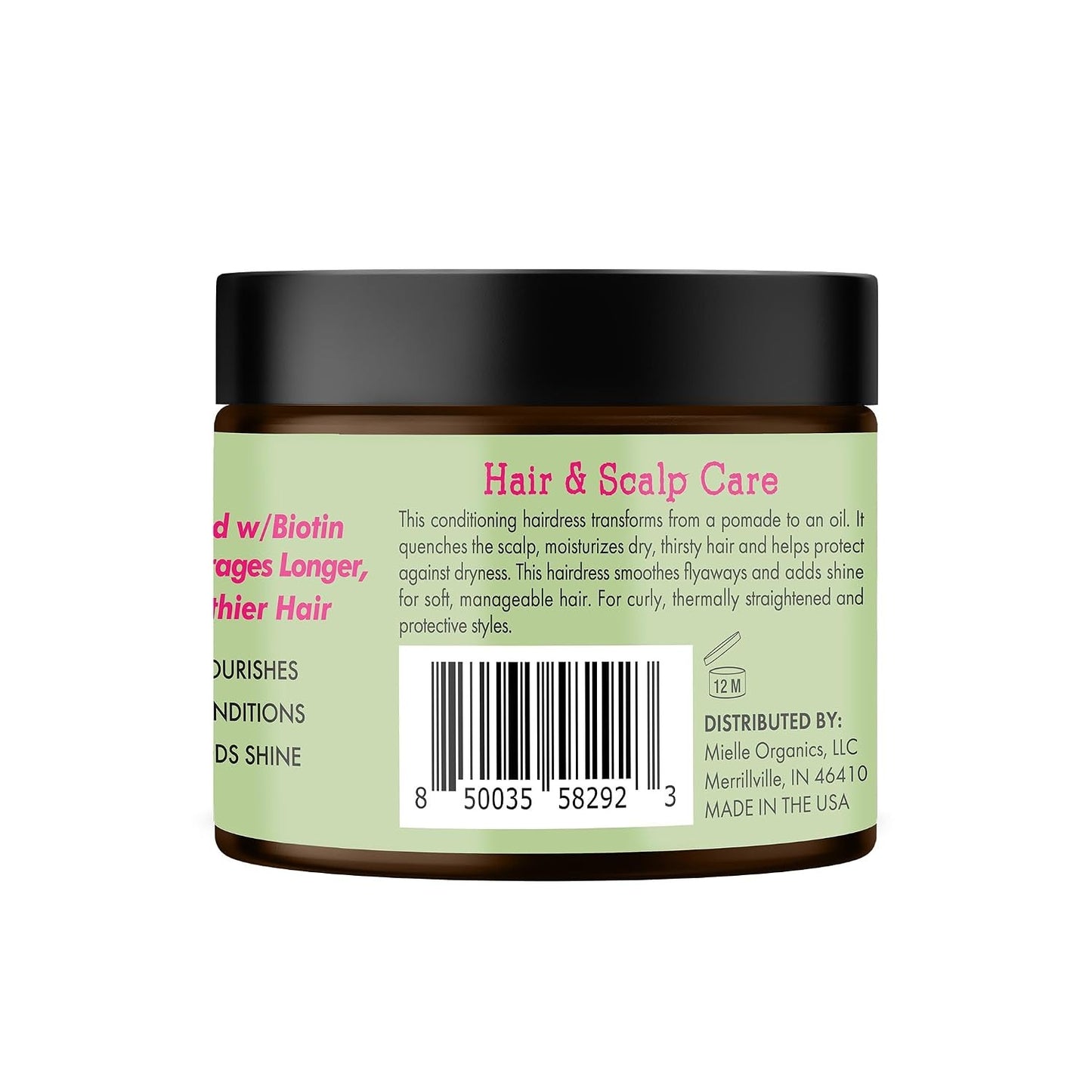 Mielle Organics Rosemary & Mint Hair Pomade - Conditioning Natural Hair Moisturizer 5 Oz