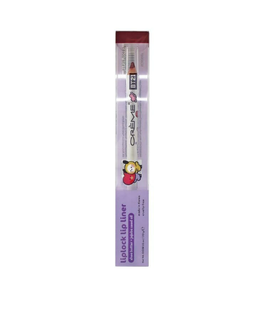 The Crème Shop BT21 Minini Liplock Lip Liner Shea Butter, Lil Kiss 0.038 oz