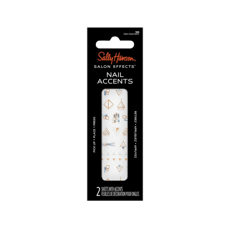 Lot of 3 Assorted Sally Hansen Salon Effects Nail Accents, Nail Art Decals