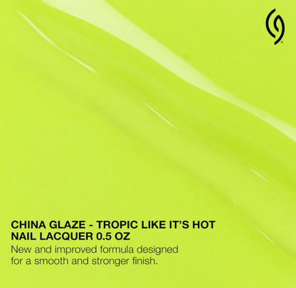 China Glaze CG Nail Lacquer Tropic Like It's Hot – Neon Yellow Green Nail Polish